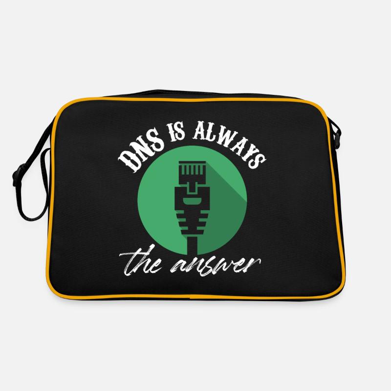 Dns Is Always The Answer IT Infrastructure Network Retro Tasche