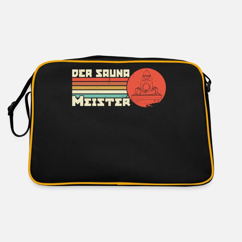 Der Sauna Meister Spa Massage Schwitzstube Retro Tasche
