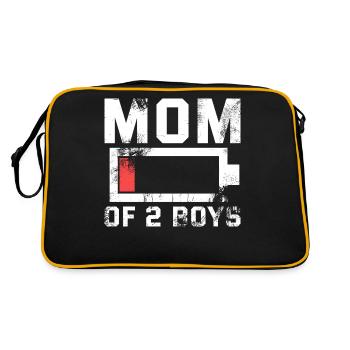 Maman de 2 garçons Chemise cadeau de Son Mothers - Sac Retro - noir/or - Dos