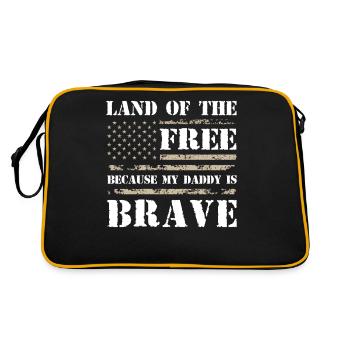 Le pays de la liberté parce que mon papa est courageux - Sac Retro - noir/or - Dos
