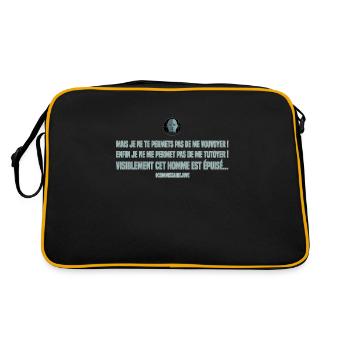 But I don't allow you to greet me. Replica - Retro Bag - black/gold - Back