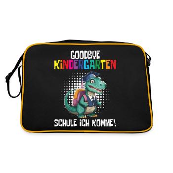 Inscription à l’école Dino Retour à l’école - Sac Retro - noir/or - Dos