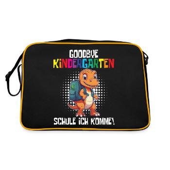 Inscription à l’école Dino Retour à l’école - Sac Retro - noir/or - Dos