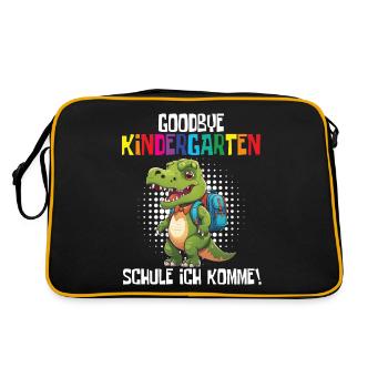 Inscription à l’école Dino Retour à l’école - Sac Retro - noir/or - Dos