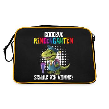 School Enrollment Dino Back to School - Retro Bag - black/gold - Back