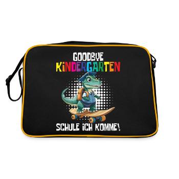 Inscription à l’école Dino Retour à l’école - Sac Retro - noir/or - Dos
