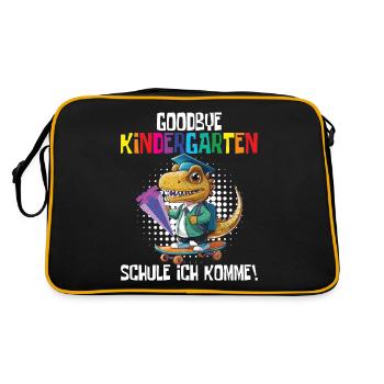 Inscription à l’école Dino Retour à l’école - Sac Retro - noir/or - Dos