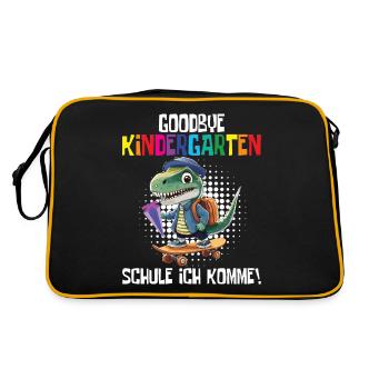 Inscription à l’école Dino Retour à l’école - Sac Retro - noir/or - Dos