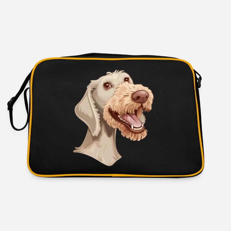 Terrier de Bedlington | Illustration de dessin animé Sac Retro