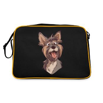Berger de Picardie french shepherd - Retro Bag - black/gold - Back