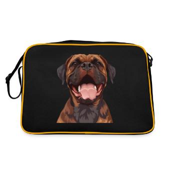 Boerboel Illustration de dessin animé - Sac Retro - noir/or - Dos