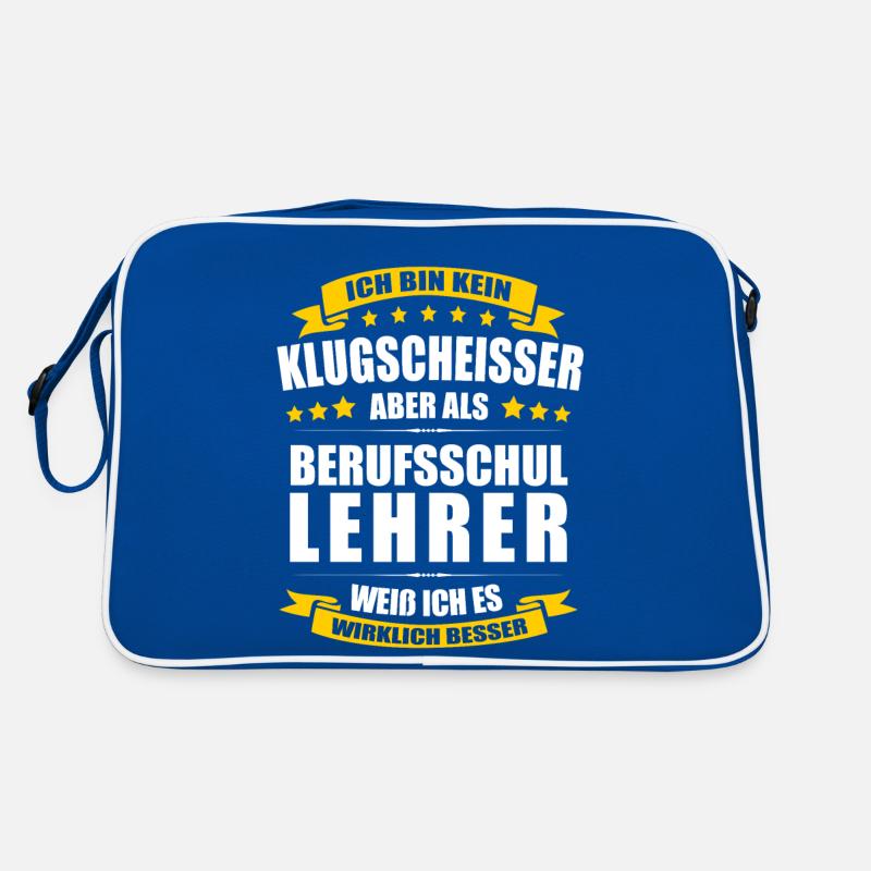 Ich Bin Kein Klugscheisser Berufsschullehrer Retro Tasche
