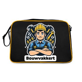 Construction worker - Retro Bag - black/gold - Back