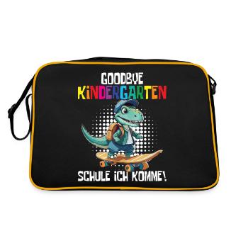 Inscription à l’école Dino Retour à l’école - Sac Retro - noir/or - Dos