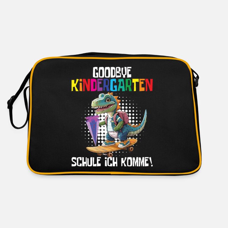 Schültüte Einschulung Dino Schulanfang Retro Tasche