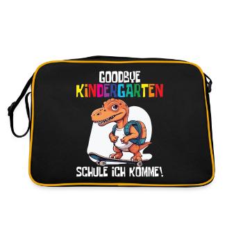 Inscription à l’école Dino Retour à l’école - Sac Retro - noir/or - Dos