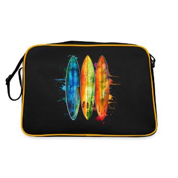 Surfing Vintage surfeur cadeau - Sac Retro - noir/or - Dos