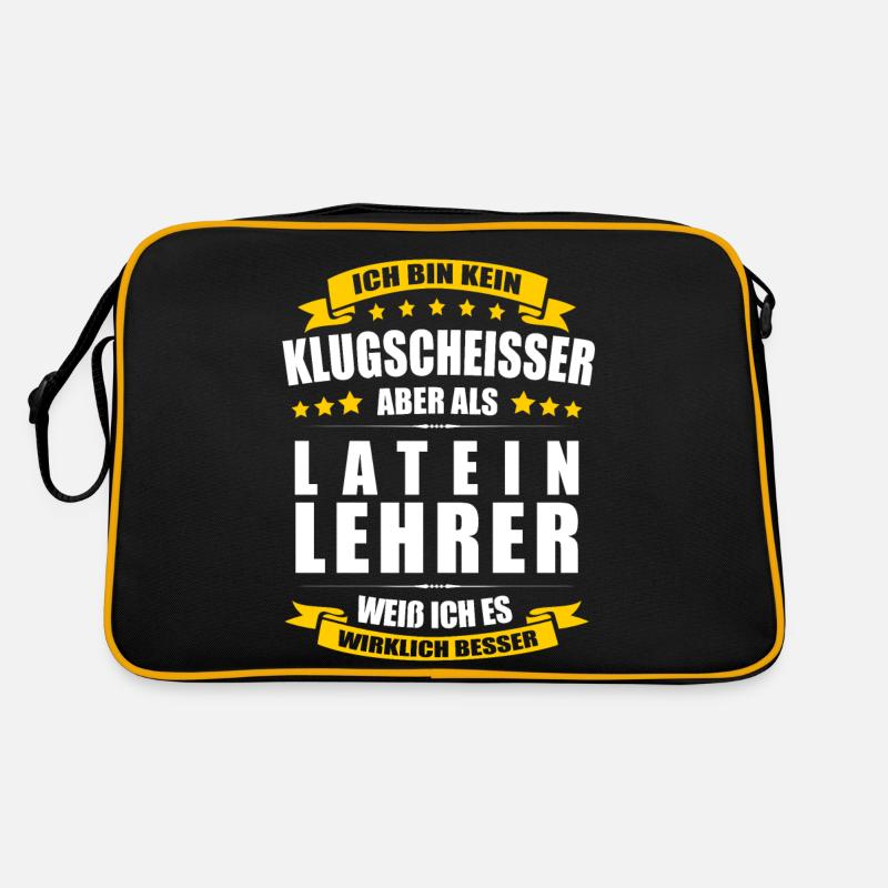 Ich Bin Kein Klugscheisser Lateinlehrer Lehrer Retro Tasche