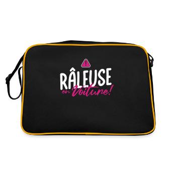 SCRAPER in the car - Those who complain at the wheel - Retro Bag - black/gold - Back