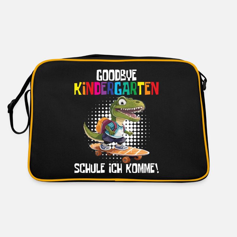 Schültüte Einschulung Dino Schulanfang Retro Tasche
