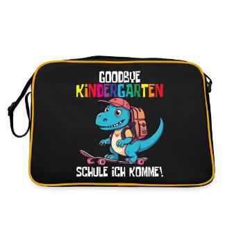 Inscription à l’école Dino Retour à l’école - Sac Retro - noir/or - Dos