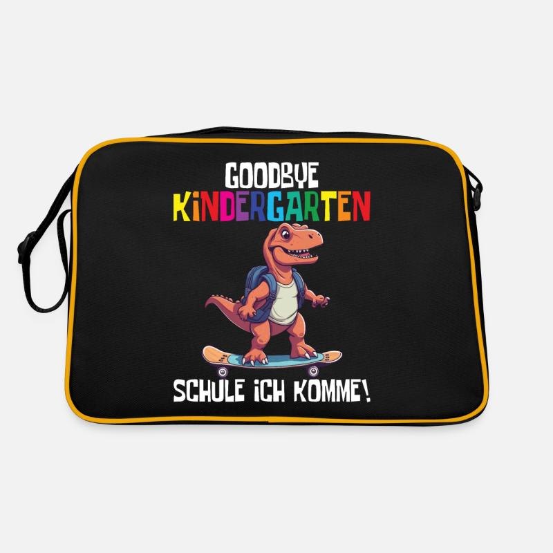 Schültüte Einschulung Dino Schulanfang Retro Tasche