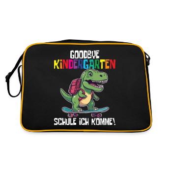 Inscription à l’école Dino Retour à l’école - Sac Retro - noir/or - Dos
