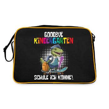 Inscription à l’école Dino Retour à l’école - Sac Retro - noir/or - Dos