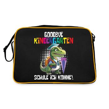Inscription à l’école Dino Retour à l’école - Sac Retro - noir/or - Dos