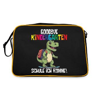 School Enrollment Dino Back to School - Retro Bag - black/gold - Back