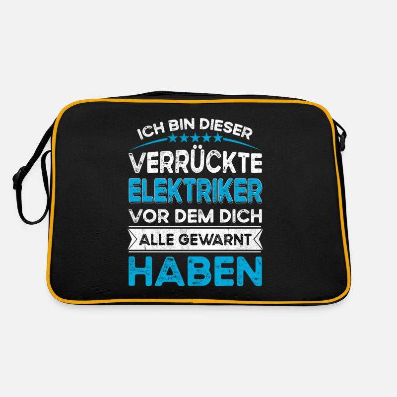 Ich bin dieser legändere Verrückte Elektriker Retro Tasche