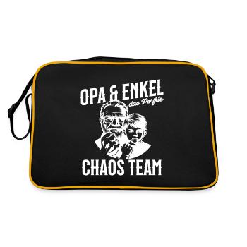 Grandpa & Grandson – The Perfect Chaos Team - Retro Bag - black/gold - Back