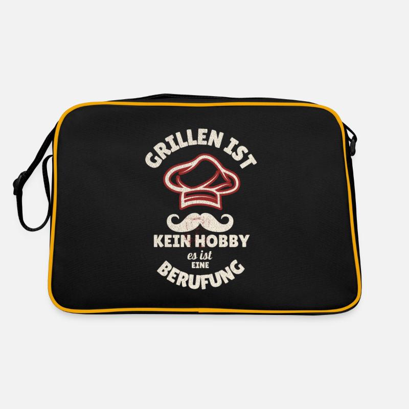 Grillen Ist Kein Hobby Es Ist Eine Berufung Spruch Retro Tasche