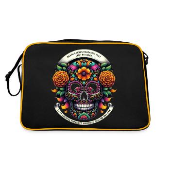 Calavera de souci éternel - Sac Retro - noir/or - Dos