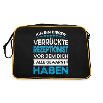 Je suis cette réceptionniste légendaire et folle - Sac Retro - noir/or - Dos