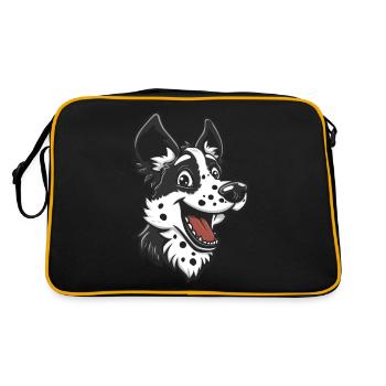 Mudi | Illustration de dessin animé - Sac Retro - noir/or - Dos