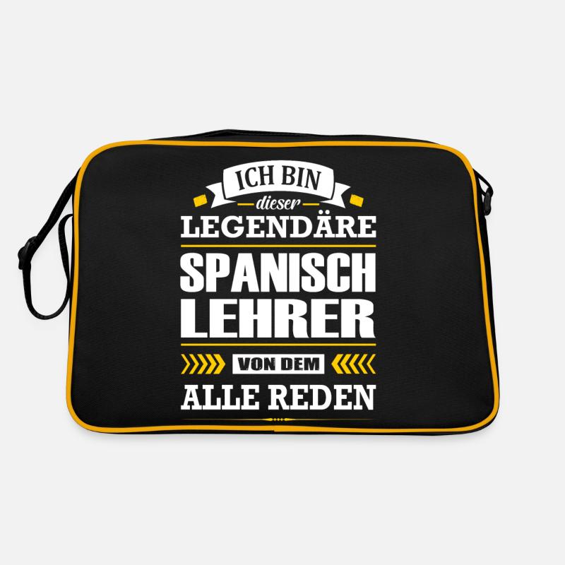 Ich Bin Dieser Legendäre Spanischlehrer Lehrer Retro Tasche