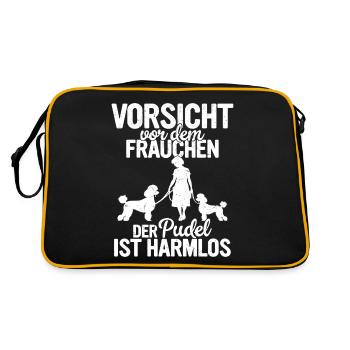 Le caniche est un jouet pour chien inoffensif caniche chiens maman - Sac Retro - noir/or - Dos