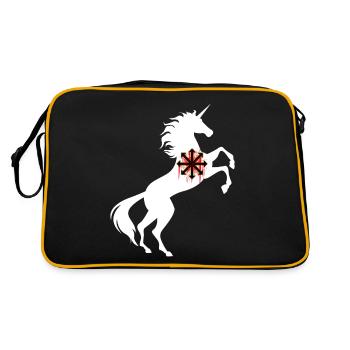 T-shirt symbole du chaos licorne, huit flèches magiques - Sac Retro - noir/or - Dos