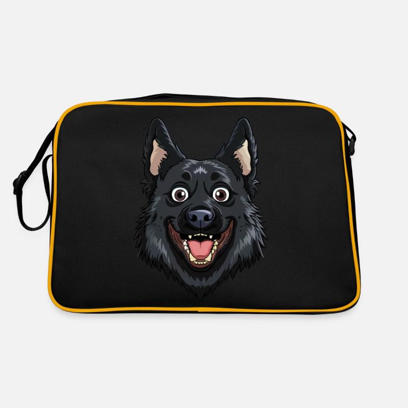 Schipperke | Cartoon Artwork Retro Tasche