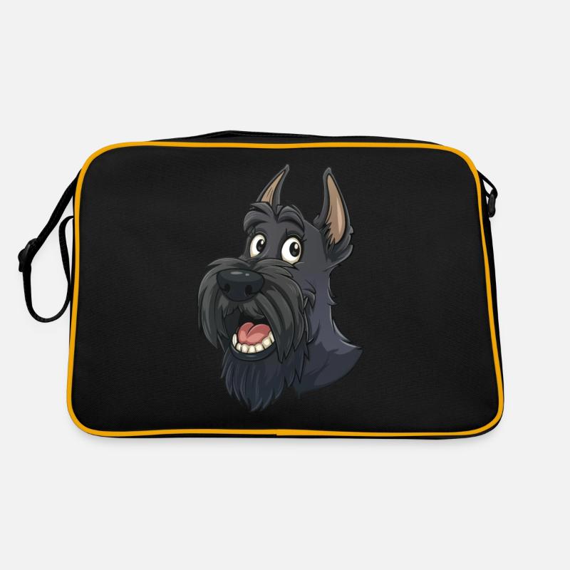 Scottish Terrier | Cartoon Artwork Retro Tasche