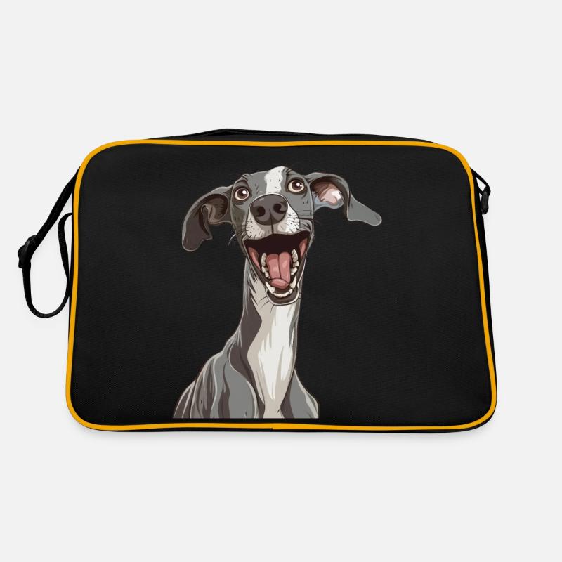 Whippet | Cartoon Artwork Retro Tasche