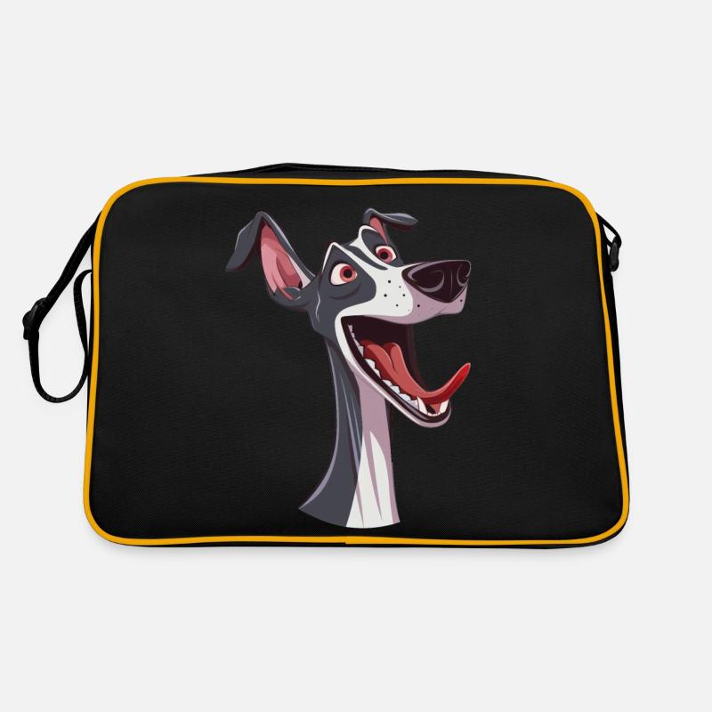 Lévrier | Lévrier | Illustration de dessin animé Sac Retro