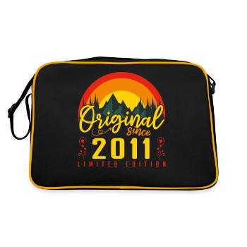 Birthday 2011 Gift 2011 Birthday - Retro Bag - black/gold - Back