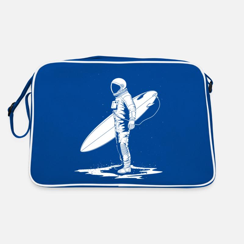 Cadeau de surfeur d’astronaute vintage Sac Retro