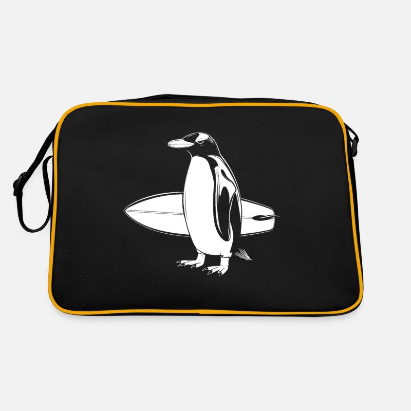 Pingouin Surf Surfer Funny Gift Sac Retro