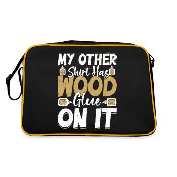 Carpenter's Wardrobe - Wood Glue and Pride - Retro Bag - black/gold - Back