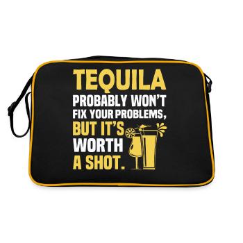 La tequila ne résoudra probablement pas vos problèmes, mais c’est - Sac Retro - noir/or - Dos