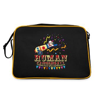 Human Cannonball Circus Costume Theme Party - Retro Bag - black/gold - Back