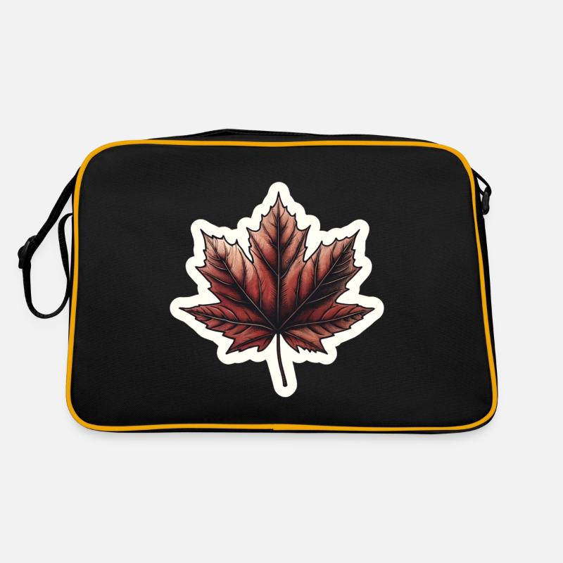 automne, feuillage, feuille, saison, octobre, météo Sac Retro